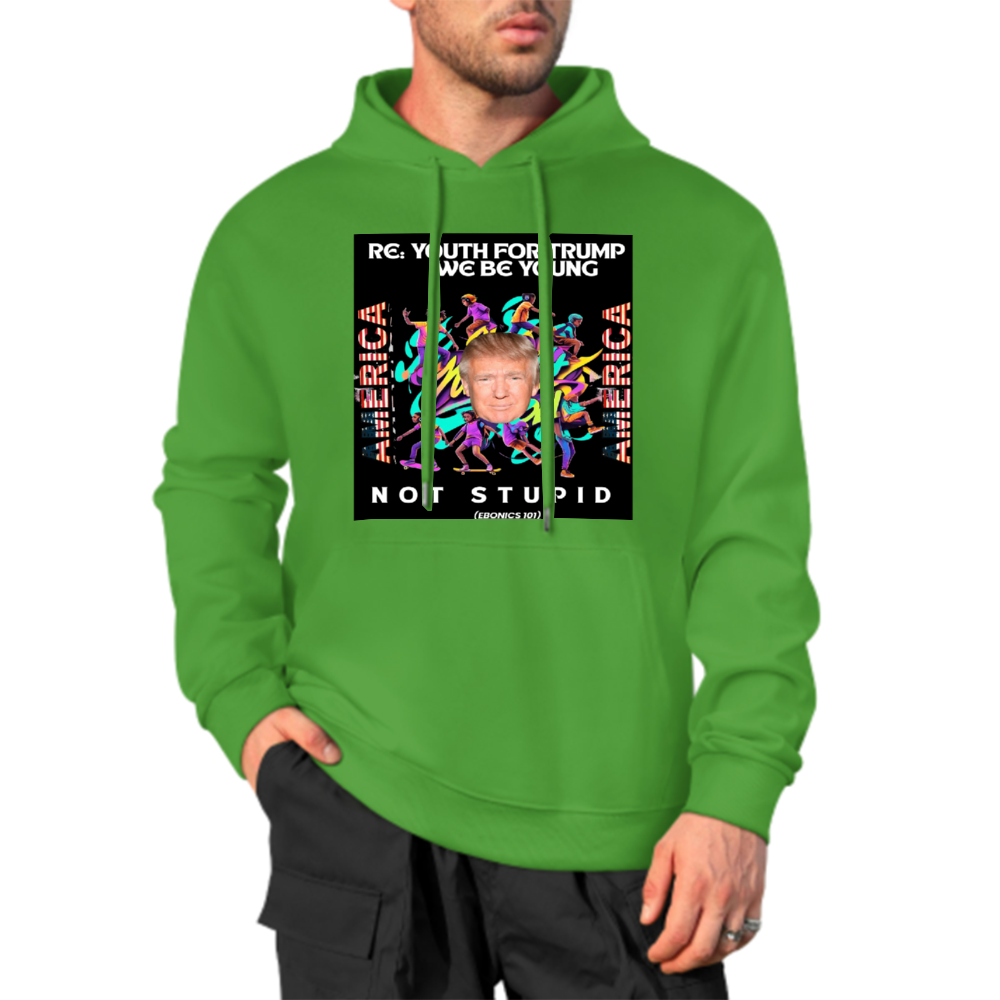 Custom Front & Back Print Cotton Hoodies Custom Men's Long Sleeve Sweatshirts