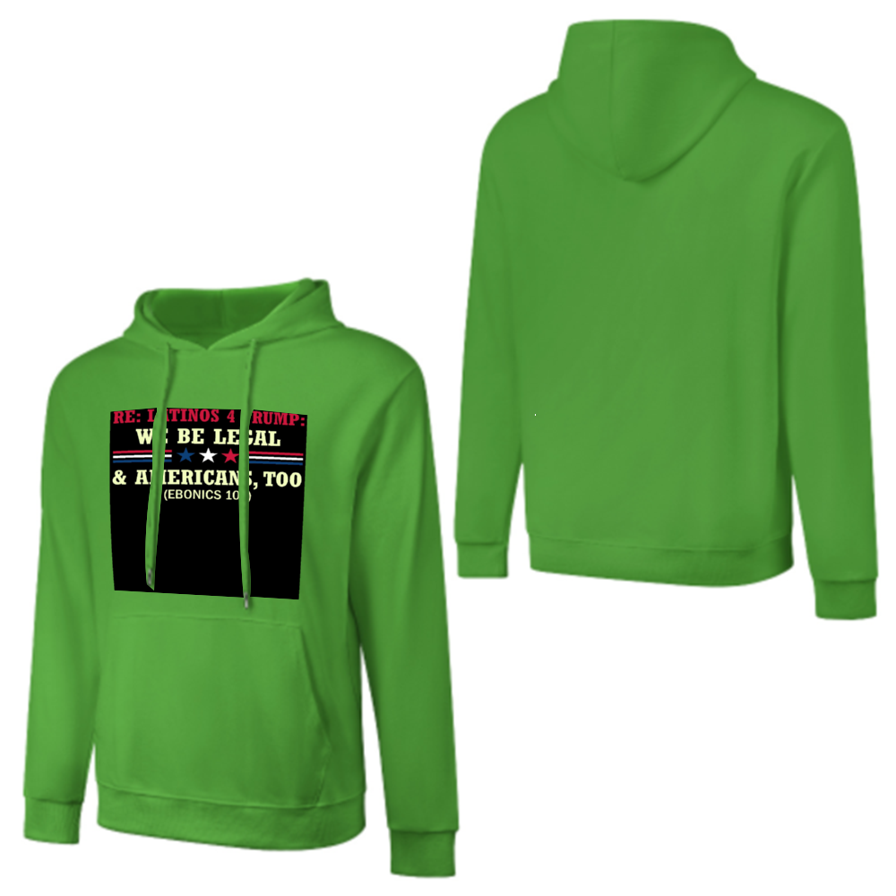 Custom Front & Back Print Cotton Hoodies Custom Men's Long Sleeve Sweatshirts