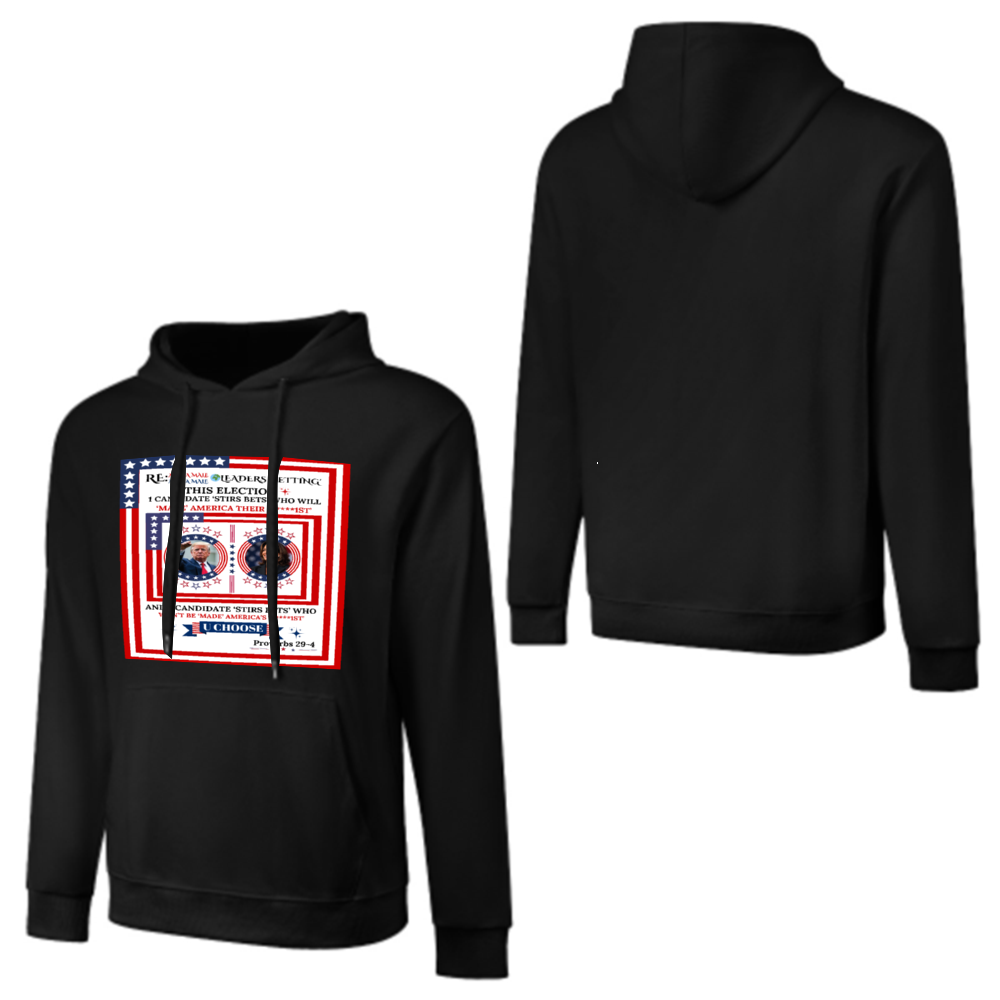 Custom Front & Back Print Cotton Hoodies Custom Men's Long Sleeve Sweatshirts