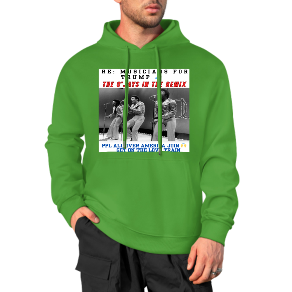 Custom Front & Back Print Cotton Hoodies Custom Men's Long Sleeve Sweatshirts