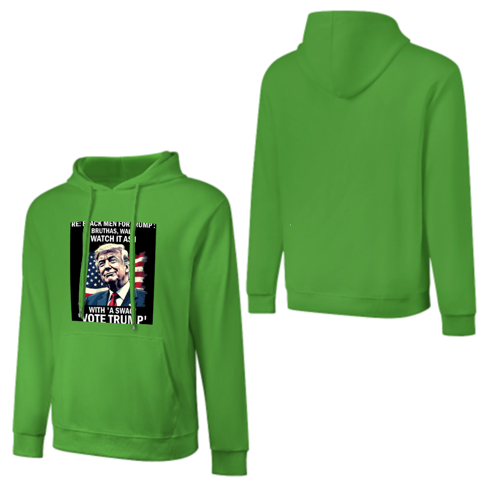 Custom Front & Back Print Cotton Hoodies Custom Men's Long Sleeve Sweatshirts