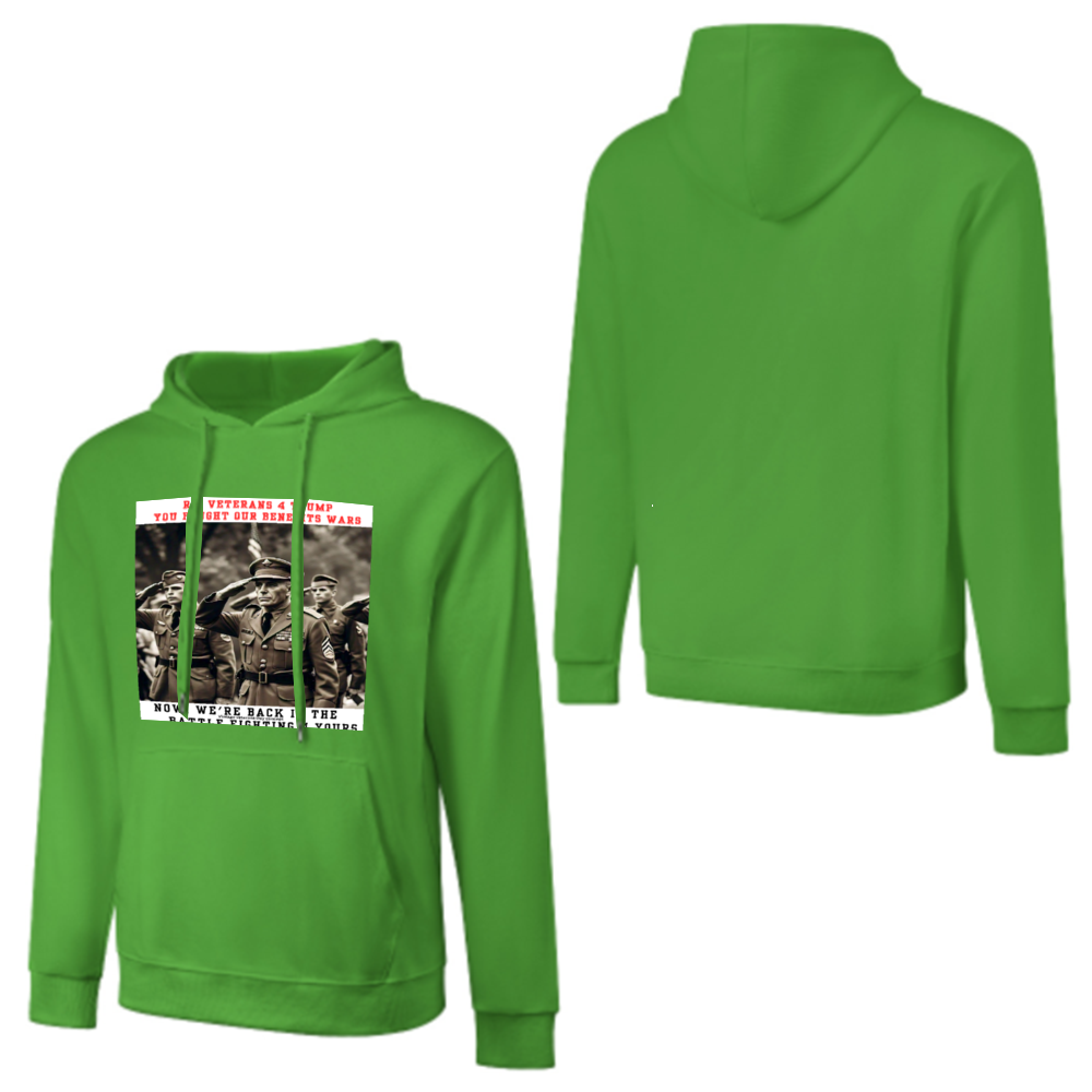 Custom Front & Back Print Cotton Hoodies Custom Men's Long Sleeve Sweatshirts