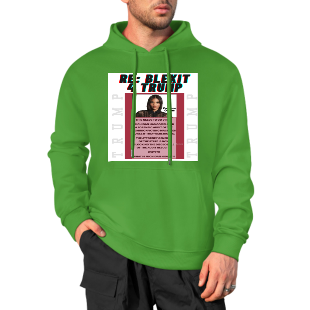 Custom Front & Back Print Cotton Hoodies Custom Men's Long Sleeve Sweatshirts