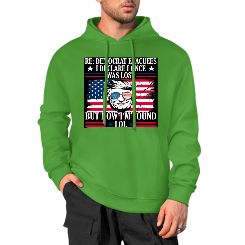 Custom Front & Back Print Cotton Hoodies Custom Men's Long Sleeve Sweatshirts